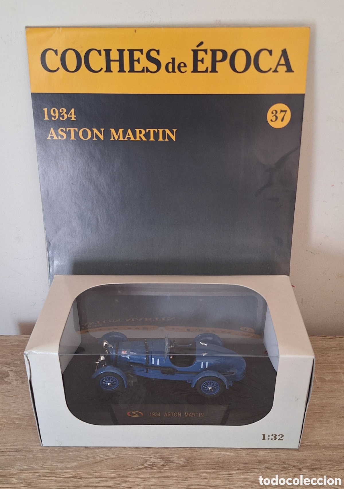 Coches a escala: Aston Martin 1934 - Coches de &Eacute;poca - Incluye Coche + Fasc&iacute;culo RBA - Nunca Abierto
