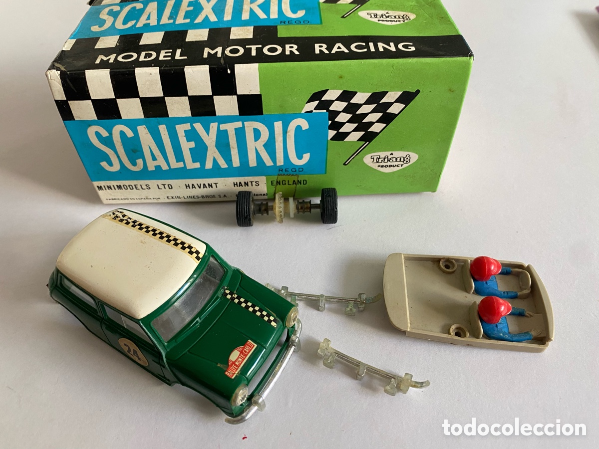 Coches a escala: Scalextric Exin - Mini Cooper Verde (Ref. C-45)
