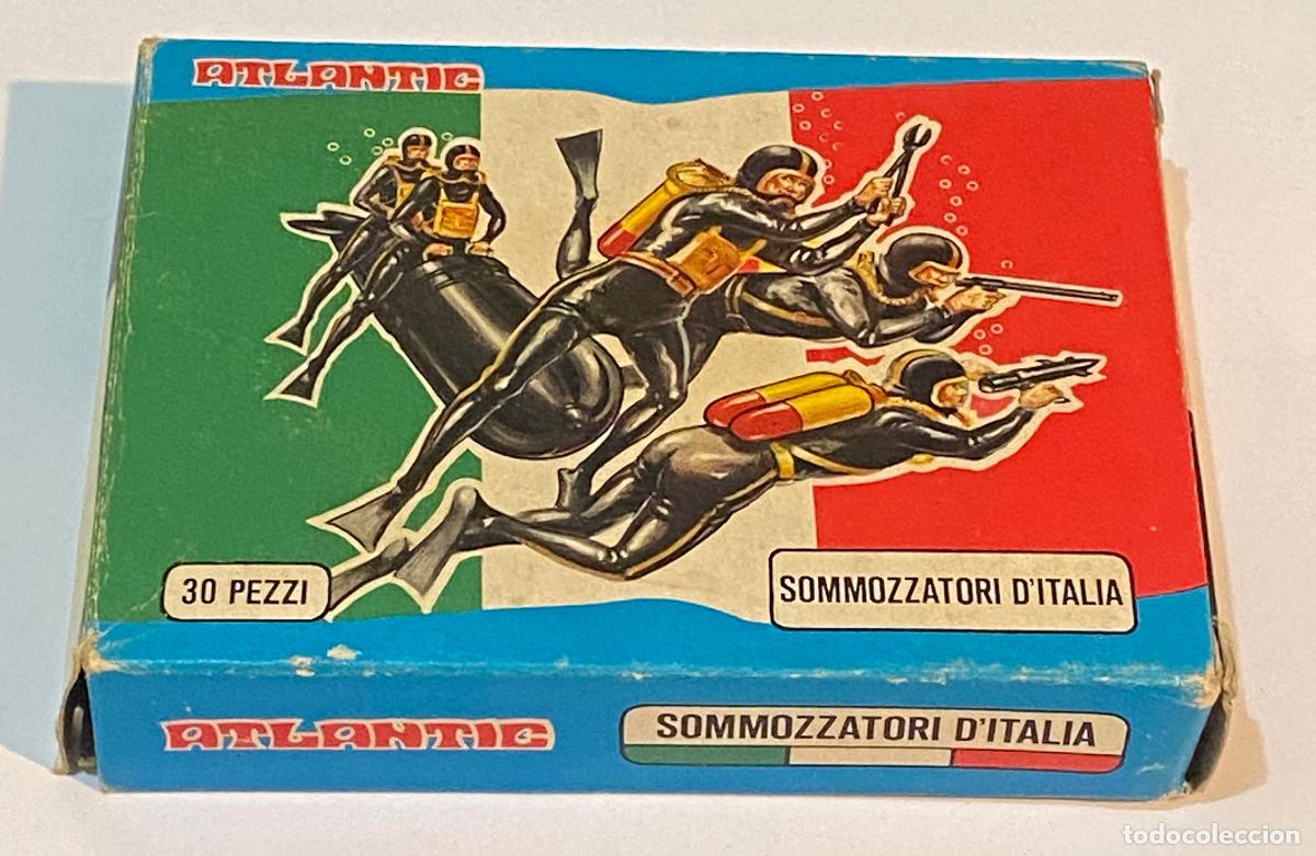 Voitures &agrave; l'&eacute;chelle: Atlantic 9006 Sommozzatori d'Italia Scala HO Siluro SLC Gommone Box Originale - Atlantic