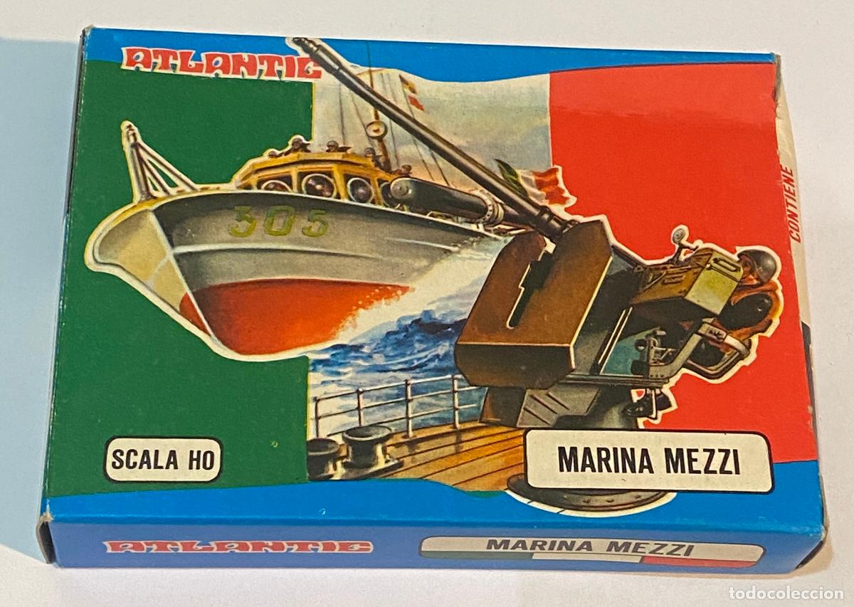 Voitures &agrave; l'&eacute;chelle: Atlantic 9015 Marina Mezzi Scala HO Motoscafo Torpediniera Anni 70 Box - Atlantic