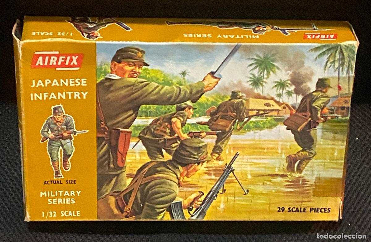Modellautos: Airfix 1768-1.98 Japanese Infantry Scala 1:32 WWII Anni 70 Box Originale - Airfix