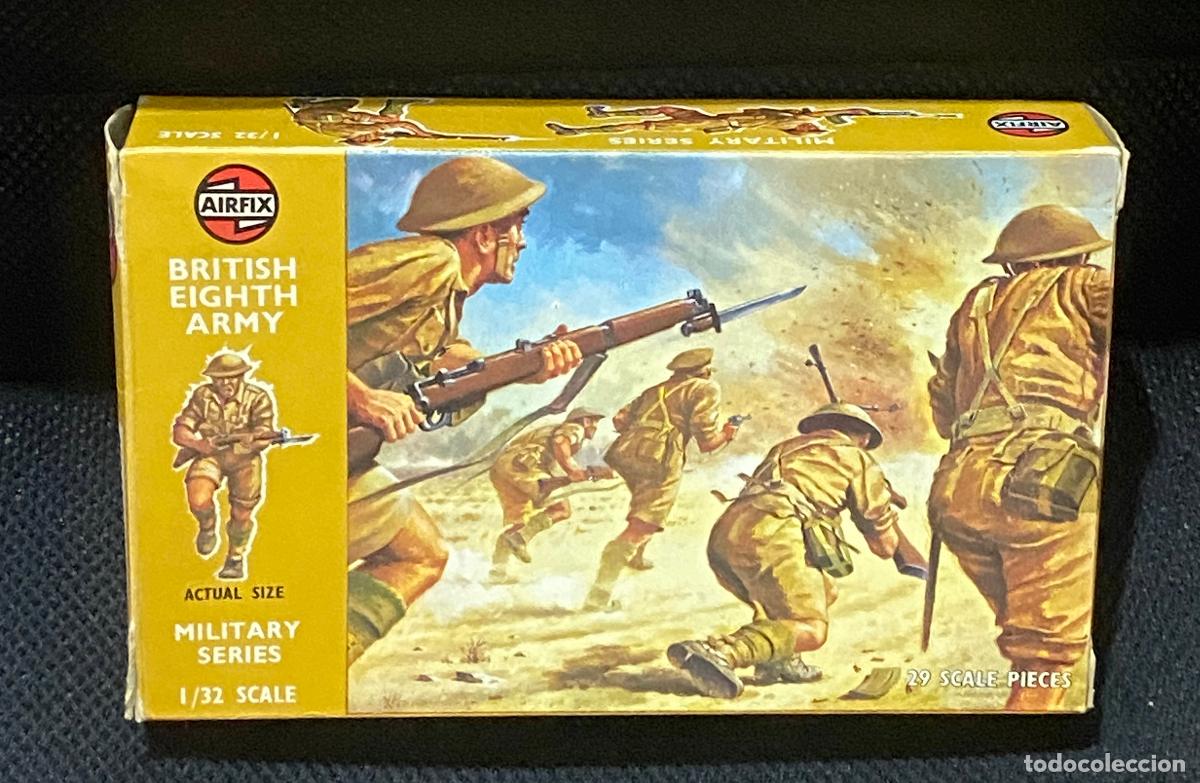 Model Cars: Airfix 51456-7 British Eighth Army Scala 1:32 WWII Topi Deserto Box Originale - Airfix