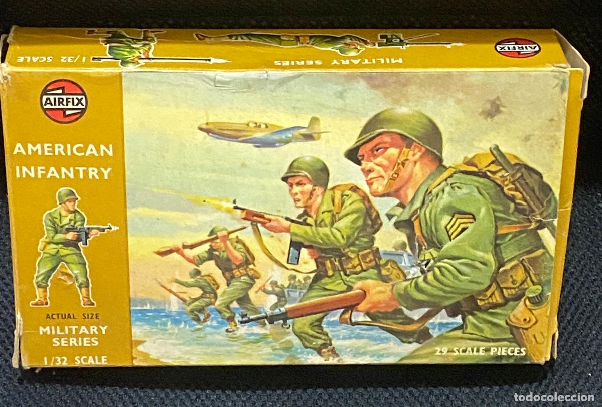 Model Cars: Airfix 51457-0 American Infantry Scala 1:32 WWII Soldatini USA Box Originale - Airfix