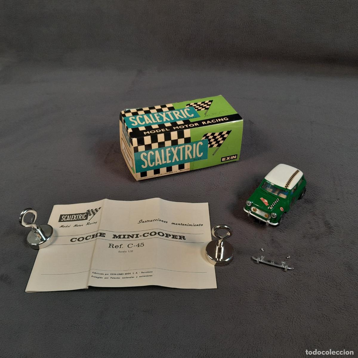 Modellautos: CH-336. COCHE DE SLOT SCALEXTRIC MINI-COOPER VERDE (REF. C-45). SIGLO XX.