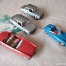 Coches a escala: LOTE DE 4 COCHES SOLIDO,D B PANHARD, N S U PRINZ IVTYP 47,SIMCA OCEANE,MADE IN FRANCE. Lote 290778608