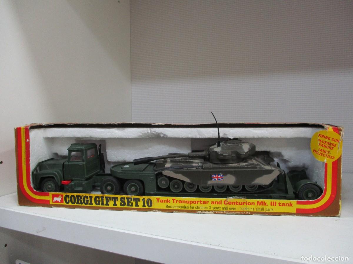 Carros em escala: CORGI GIFT SET 10 - TANK TRANSPORTER AND CENTURION MK III TANK CON CAJA ORIGINAL