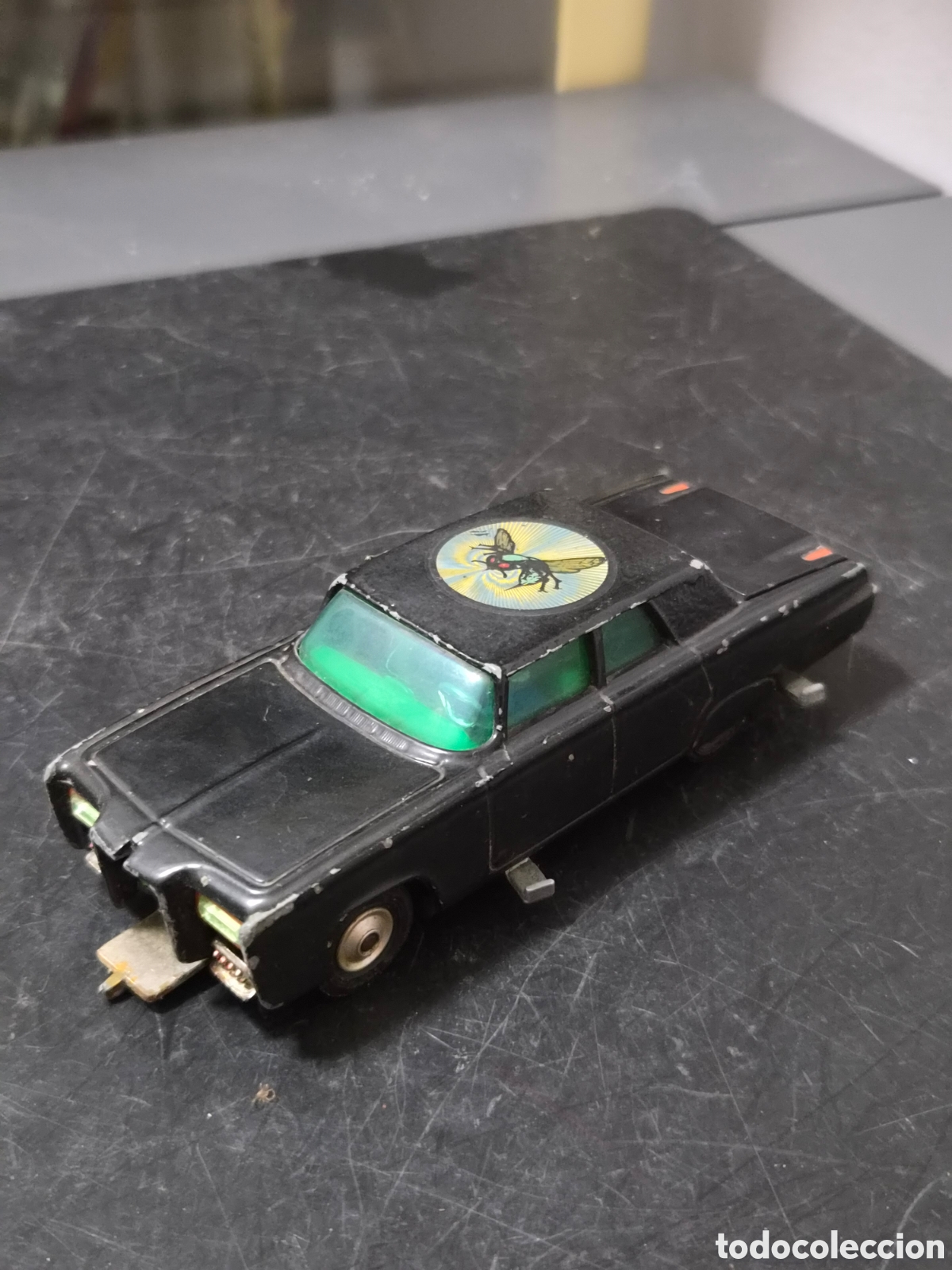 Coches a escala: ANTIGUO COCHE CORGI AVISPON VERDE LA BELLEZA NEGRA A&Ntilde;O 1966 ORIGINAL Y COMPLETO