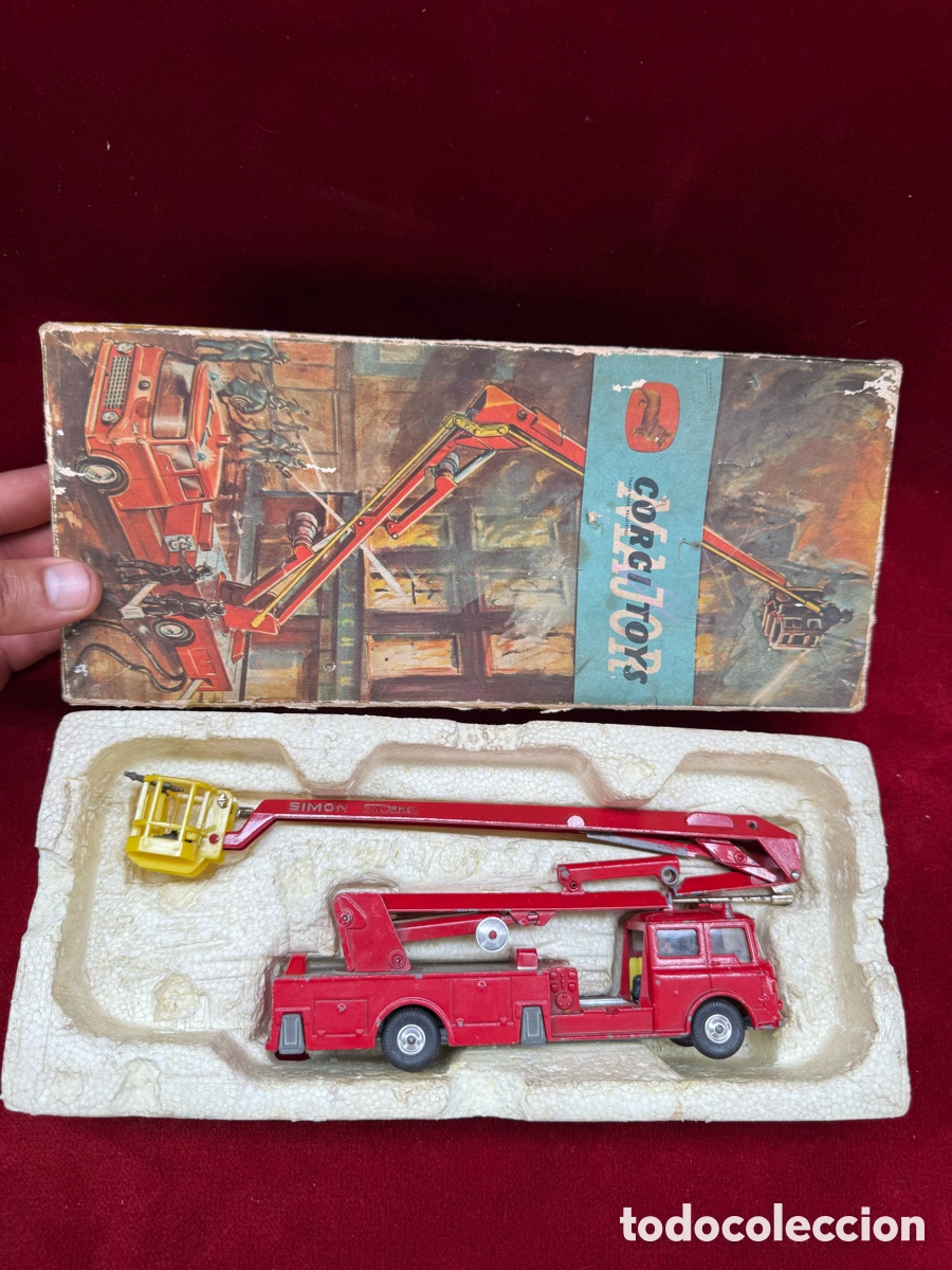 Coches a escala: Antiguo juguete Corgi Major,Snorkel Simon!Camion bomberos!