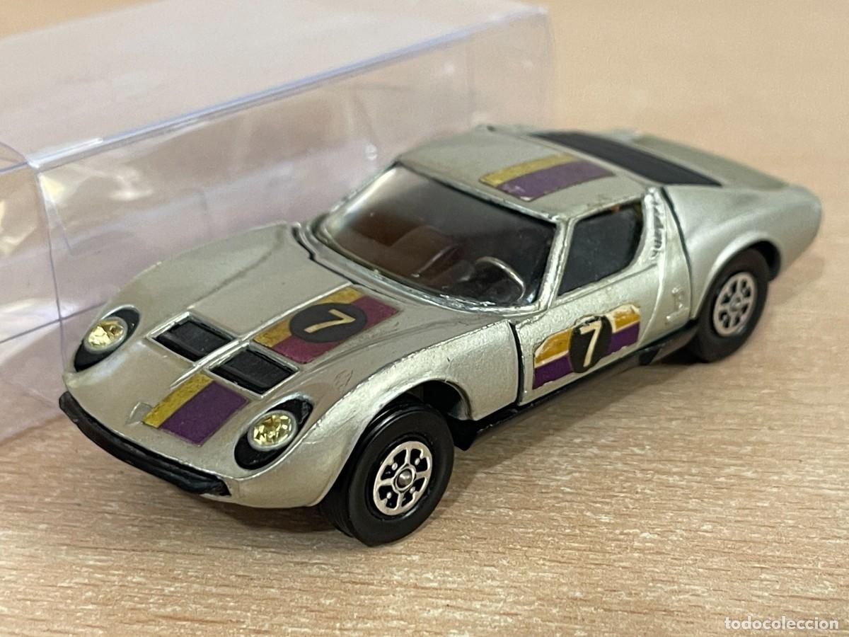 Model Cars: 12- Corgi Toys antiguo coche LAMBORGHINI MIURA P400 1:43 Made in Gt. Britain die-cast a&ntilde;os 80 1/43