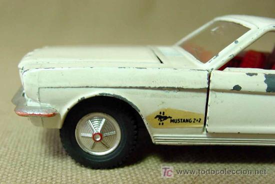 Coches a escala: AUTOMOVIL DINKY TOYS, FORD MUSTANG FASTBACK, Nº 161, FABRICADO POR MECCANO, MADE IN ENGLAND - Foto 5 - 19174814