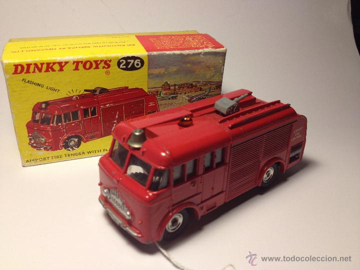 Coches a escala: DINKY TOYS 276 de 1962. Camion de bomberos de aeropuerto. Con caja Original. Excelente !!