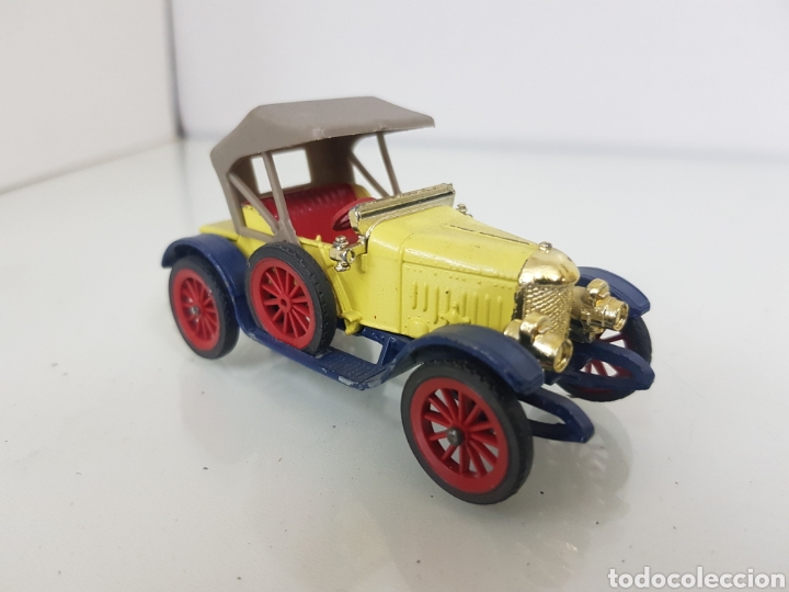 Coches a escala: Dinky Toys 1913 Morris Oxford 9 cm x 3 cm amarillo y azul bicolor - Foto 1 - 156848164