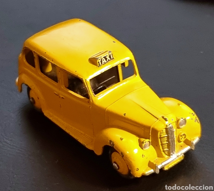 Coches a escala: Dinky Toys Austin Taxi Amarillo 254/40h, made in England a&ntilde;o 1952