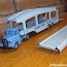 Coches a escala: DINKY SUPERTOYS - 1961 - PULLMORE CAR TRANSPORTER N° 982 & N° 794 LOADING RAMP MODEL (MECCANO LTD.). Lote 364151961
