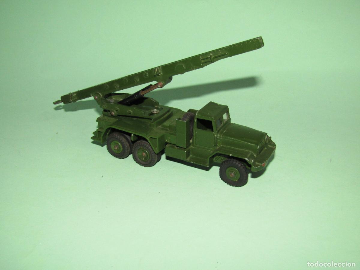 Coches a escala: Antiguo Cami&oacute;n Lanza Misiles HONEST JOHN Ref. 665 de DINKY TOYS Made in England 1964-1976