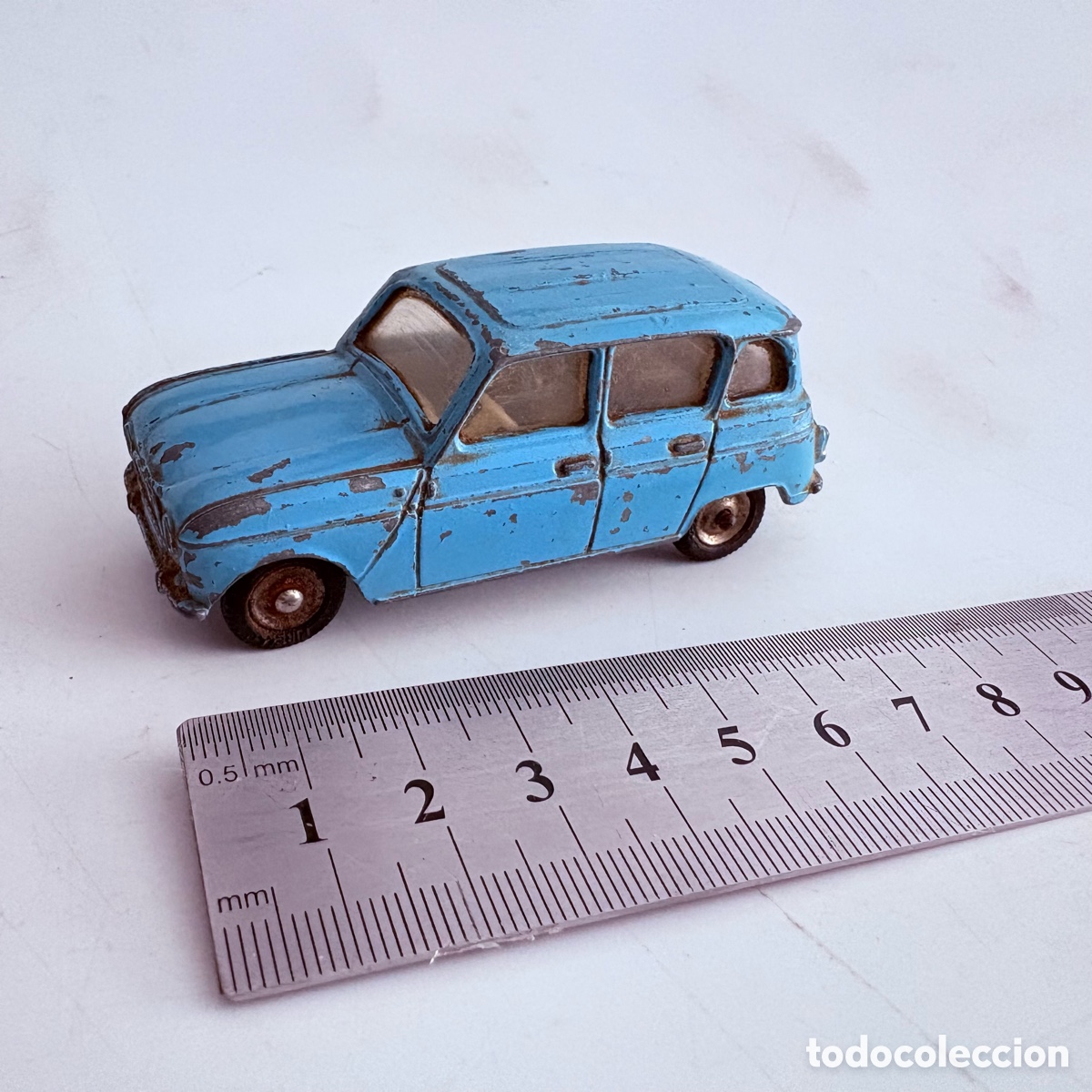Coches a escala: coche renault 4l dinky toys escala 1/43 mecanno ref 518 azul claro