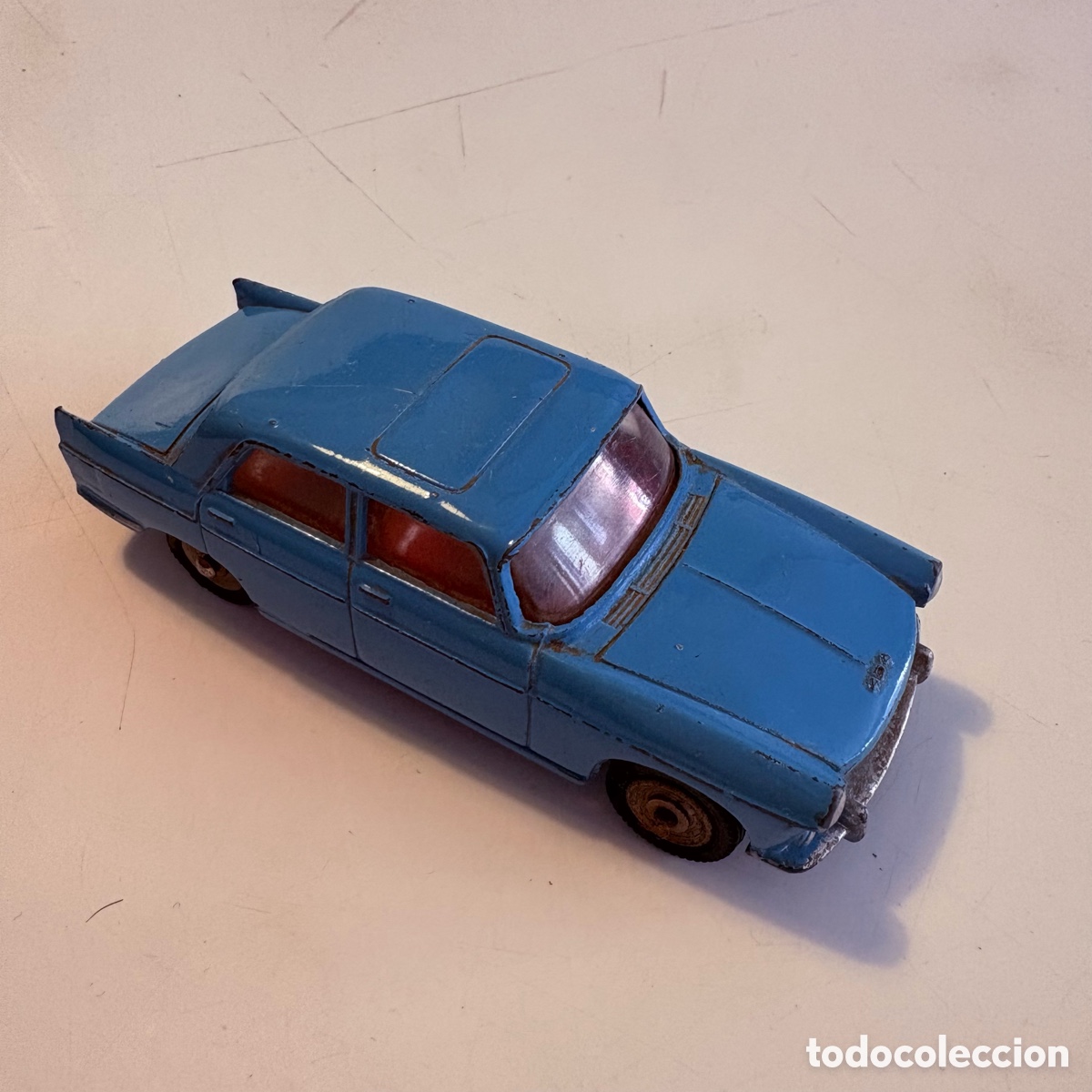 Coches a escala: coche peugeot 404 dinky toys escala 1/43 mecanno ref 553 azul poch