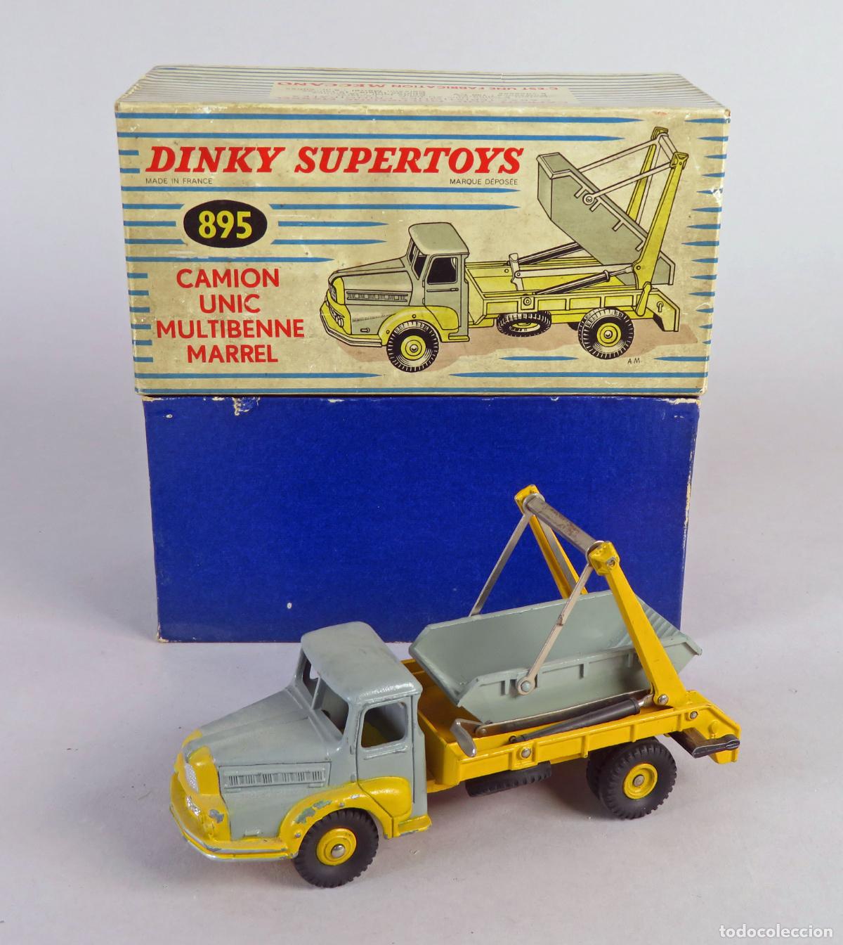Coches a escala: Cami&oacute;n Unic Multibenne Marrel Dinky Supertoys 895 1/43 Volquete Made in France caja a&ntilde;os 50
