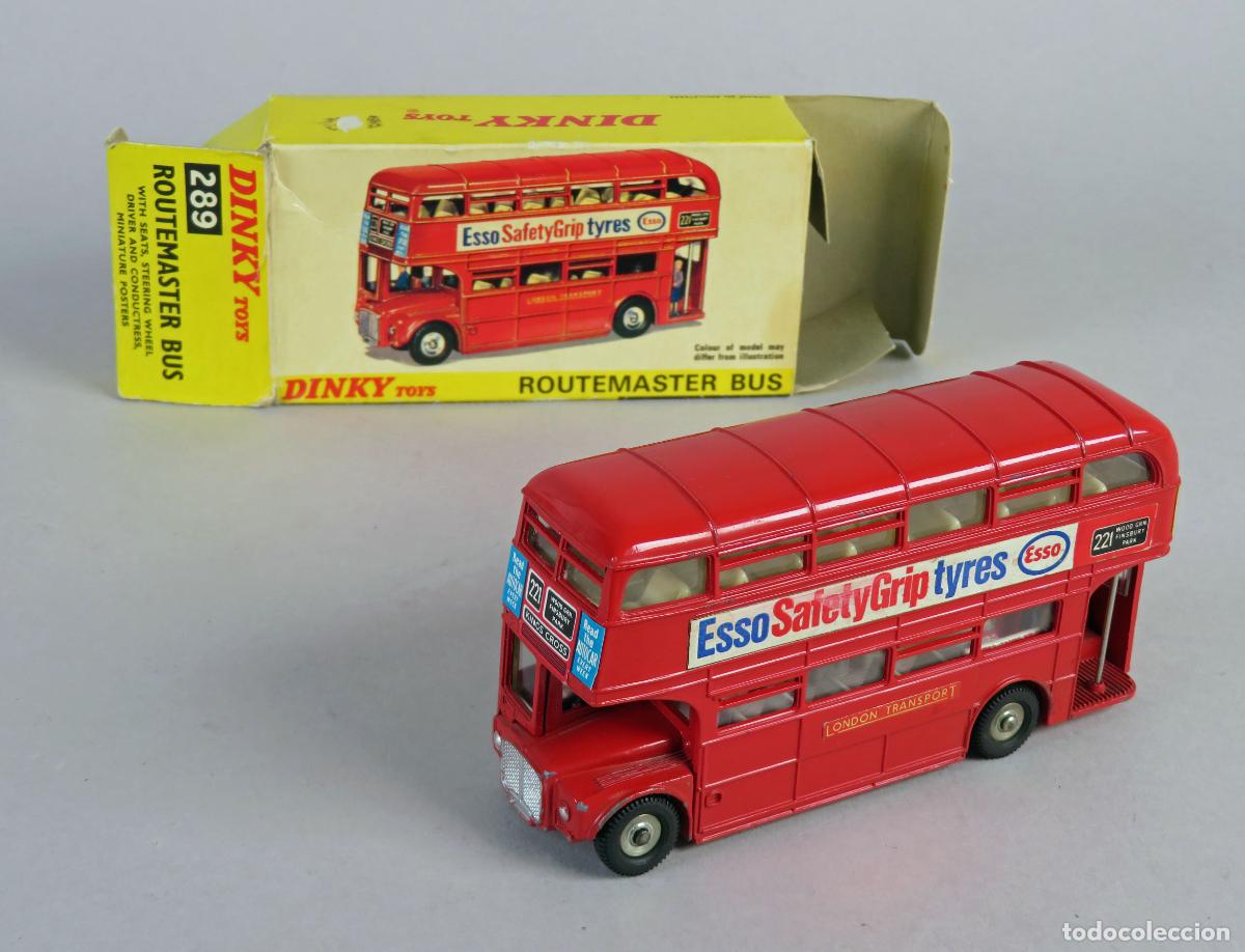 Coches a escala: Routemaster Bus Dinky Esso 289 1/43 Made in England caja a&ntilde;os 50