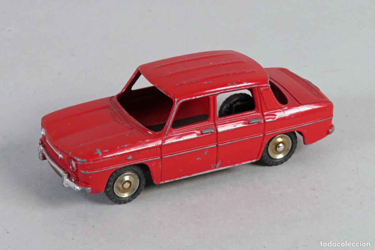 Coches a escala: Renault 8 Dinky Toys Junior 103 1/43 Made in England color rojo a&ntilde;os 50