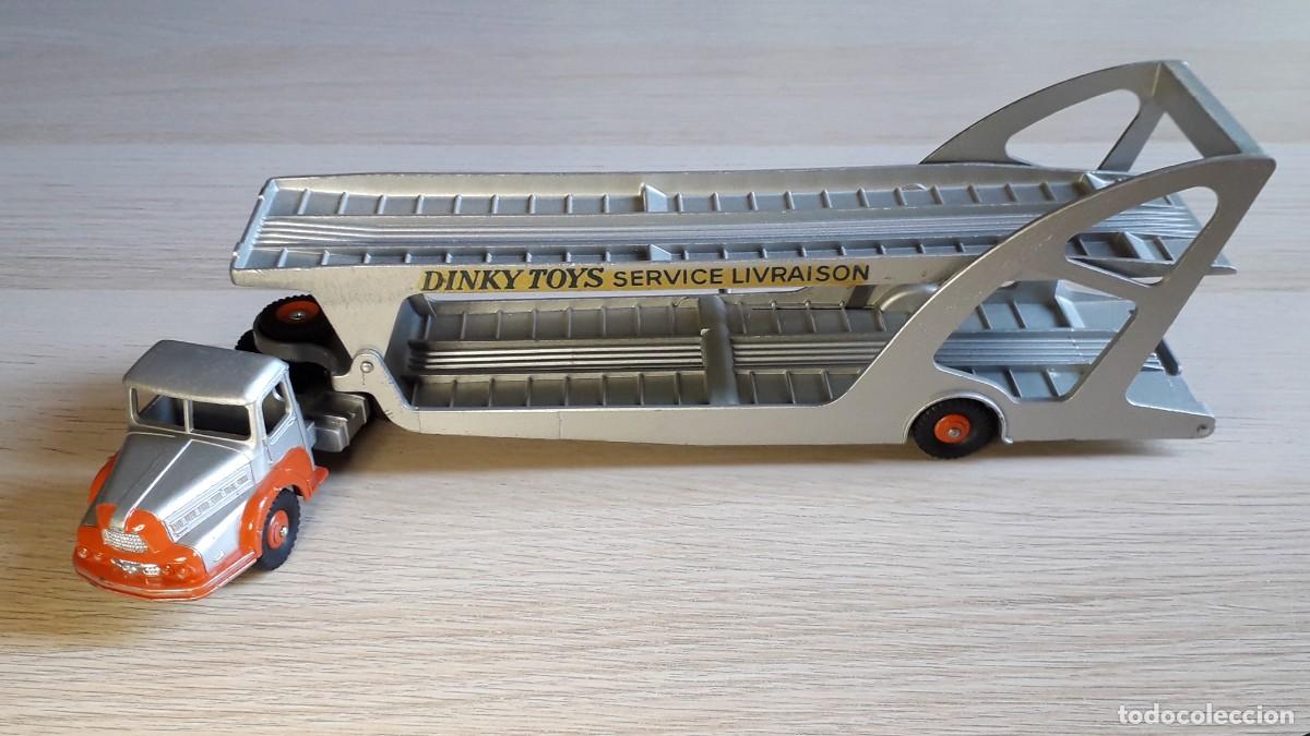 Coches a escala: Cami&oacute;n Unic portacoches Boilot Petolat # 39-A, metal, Dinky Toys Meccano France, original a&ntilde;os 50.
