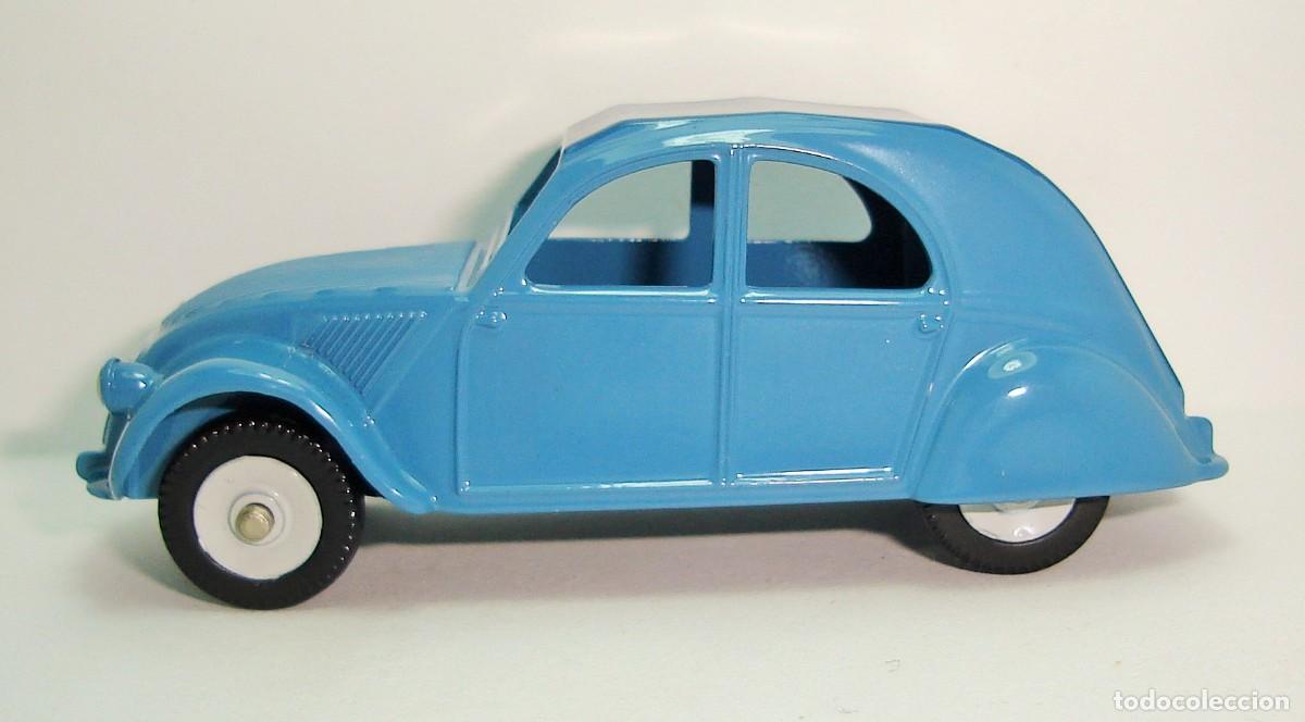 Coches a escala: CITROEN 2CV AZUL DINKY TOYS ATLAS ESCALA 1:43