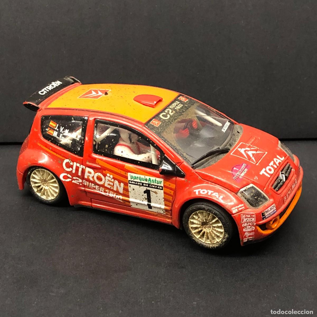 Coches a escala: COCHE DE CARRERAS - CITRO&Euml;N C2 JWRC - SCALEXTRIC TECNITOYS - SLOT CAR - ESCALA 1:32 / 10