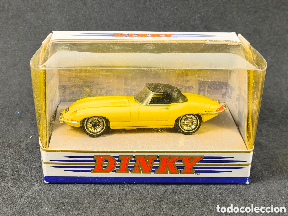 Coches a escala: 1967 Jaguar E Type cabriolet Dinky Toys DY-1B Matchbox 1/43