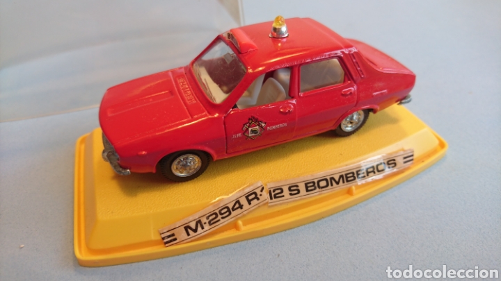 Miniature Auto Pilen Renault 12-S Pompiers - 6/72, Occasion