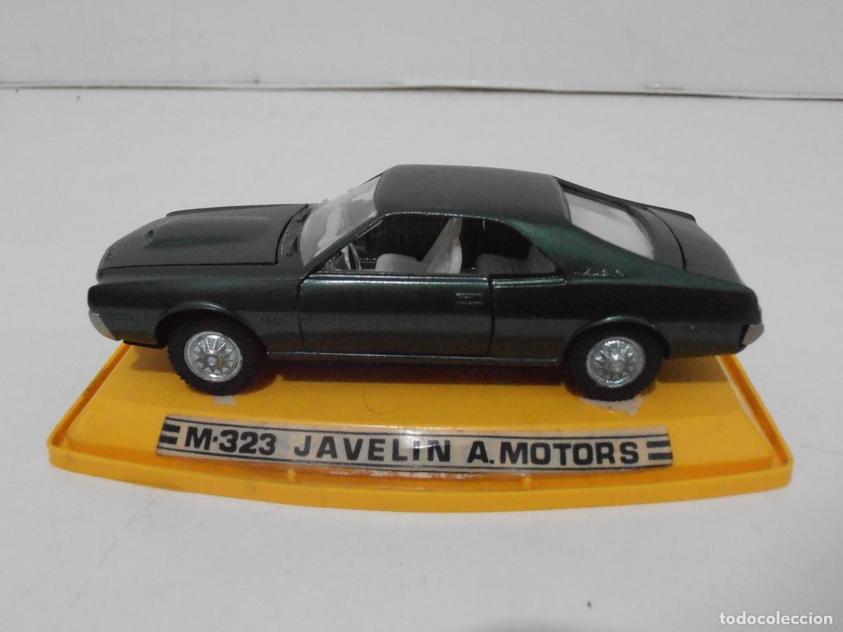 Voitures &agrave; l'&eacute;chelle: COCHE PILEN M-323 JAVELINS A MOTORS, URNA Y BASE AMARILLA , MADE IN SPAIN