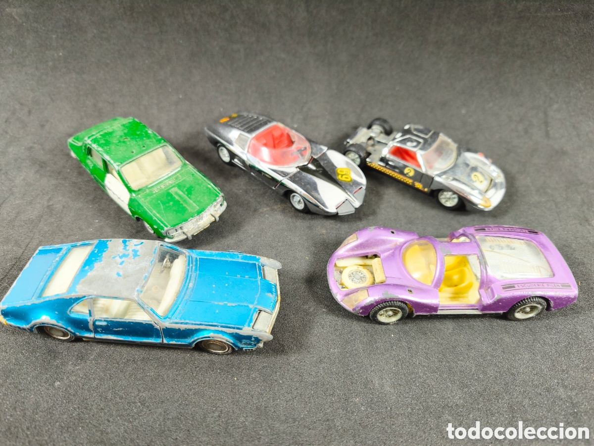 Coches a escala: Lote Auto-Pilen para piezas o restaurar Renault 12 GC Ford GT Porsche Carrera 6 Monza Toronado