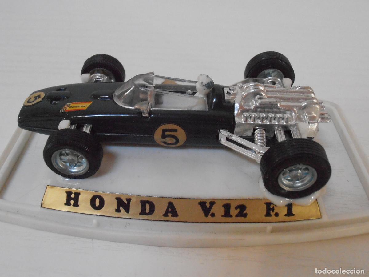 Coches a escala: COCHE PILEN FORMULA 1, HONDA V 12 F.1 , URNA ORIGINAL, EXCELENTE ESTADO
