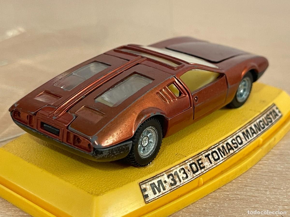 Model Cars: 21- Auto Pilen antiguo coche DE TOMASO MANGUSTA Mod. 313 1:43 Made in Spain die-cast metal a&ntilde;os 70