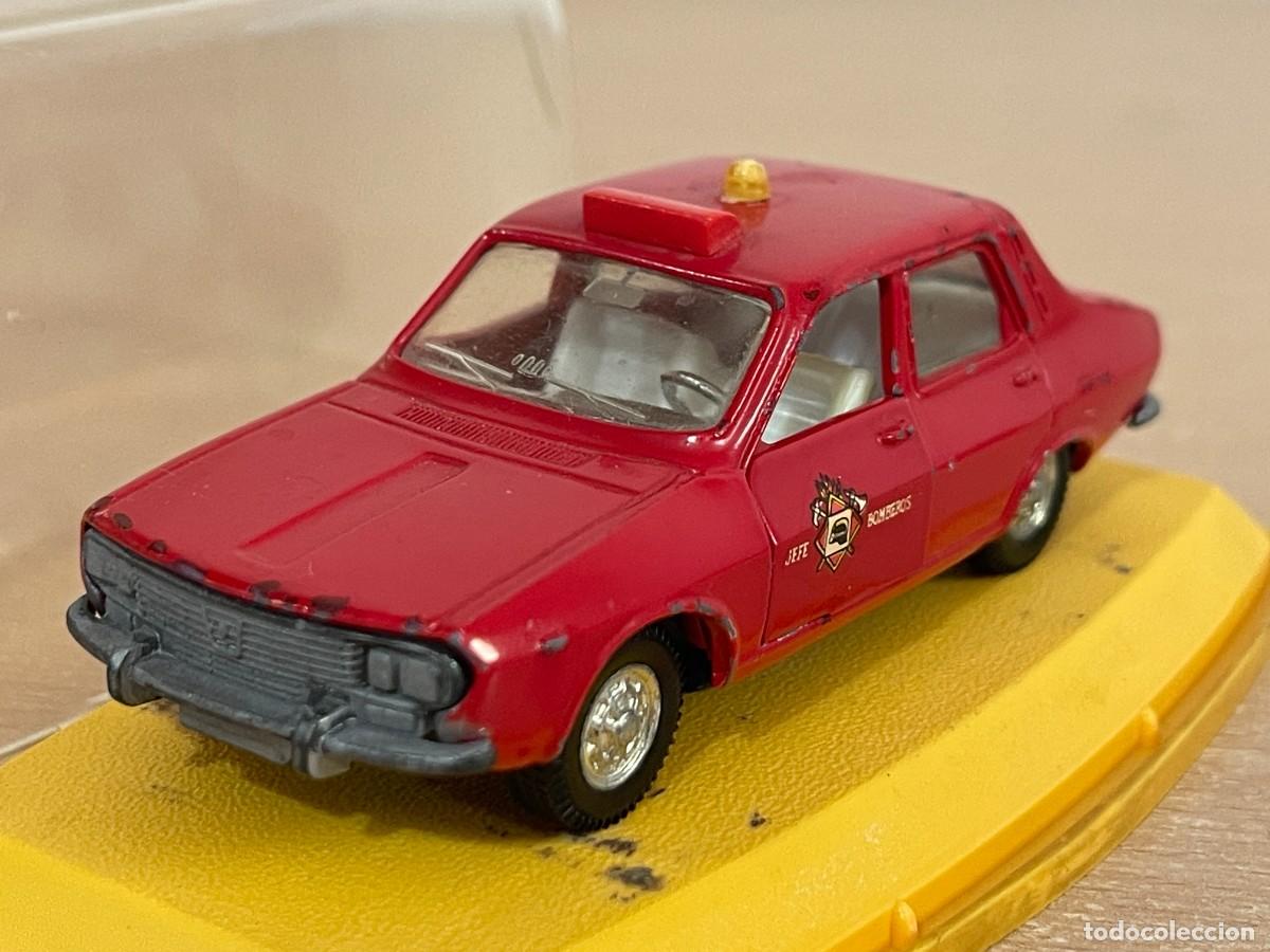 Model Cars: 23- Auto Pilen antiguo coche RENAULT 12-S Jefe Bomberos Mod. 503 1:43 Made in Spain die-cast a&ntilde;os 70