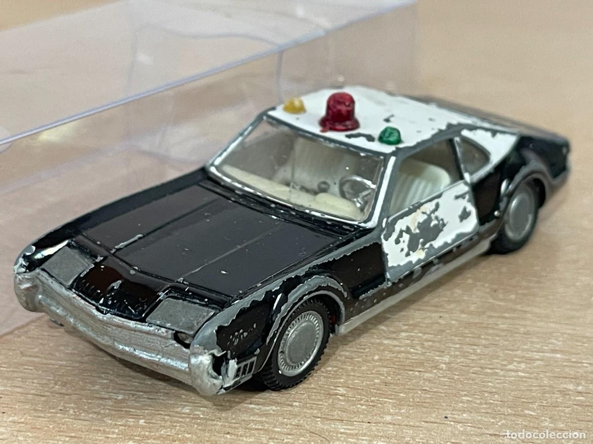 Auto in scala: 46- Auto Pilen antiguo coche OLDSMOBILE TORONADO Polic&iacute;a Mod 307 1:43 Made in Spain die-cast a&ntilde;os 70
