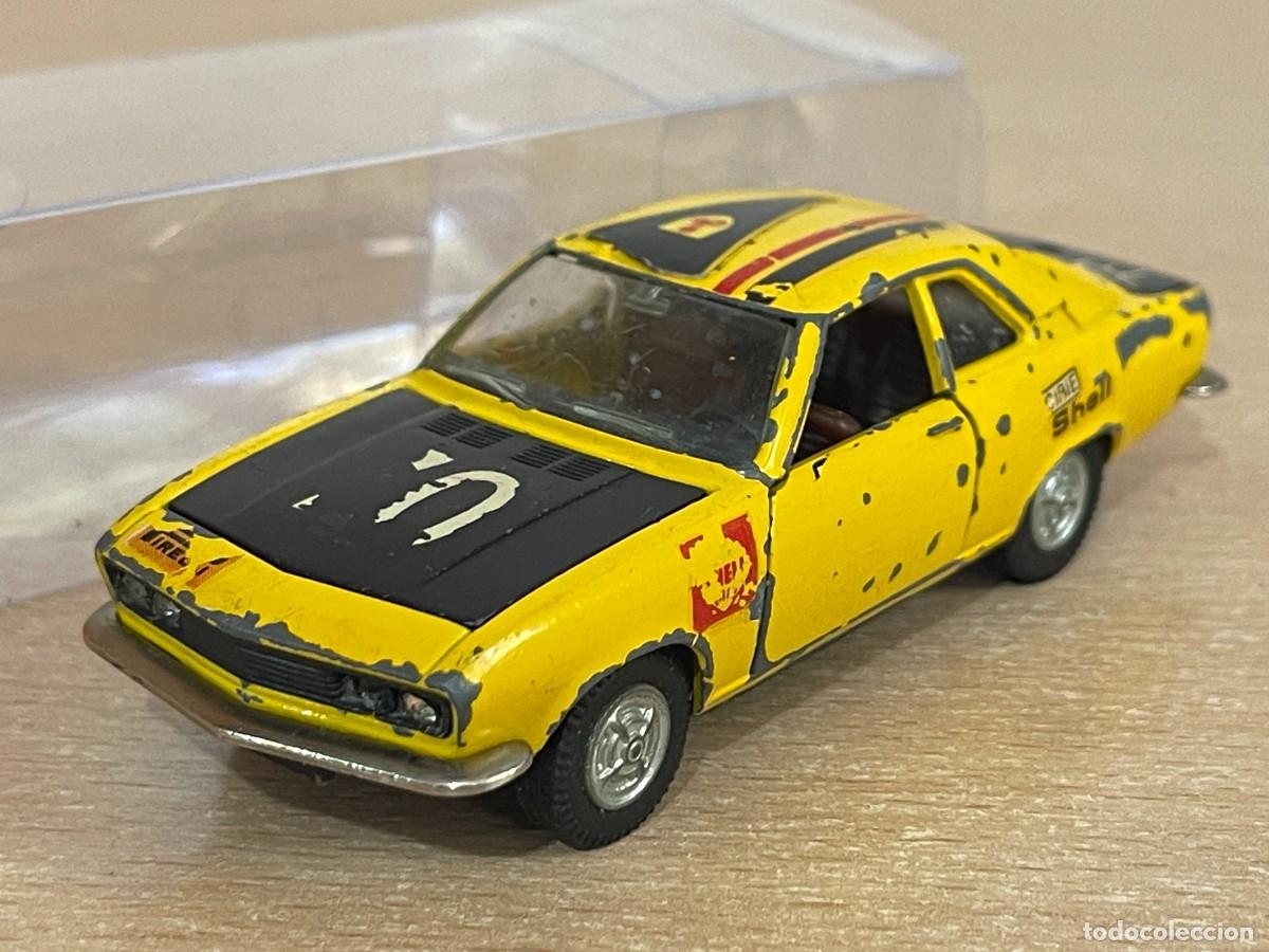 Auto in scala: 73 (A)- Auto Pilen antiguo coche OPEL MANTA Rallye Mod 345 1:43 Made in Spain die-cast metal a&ntilde;os 70