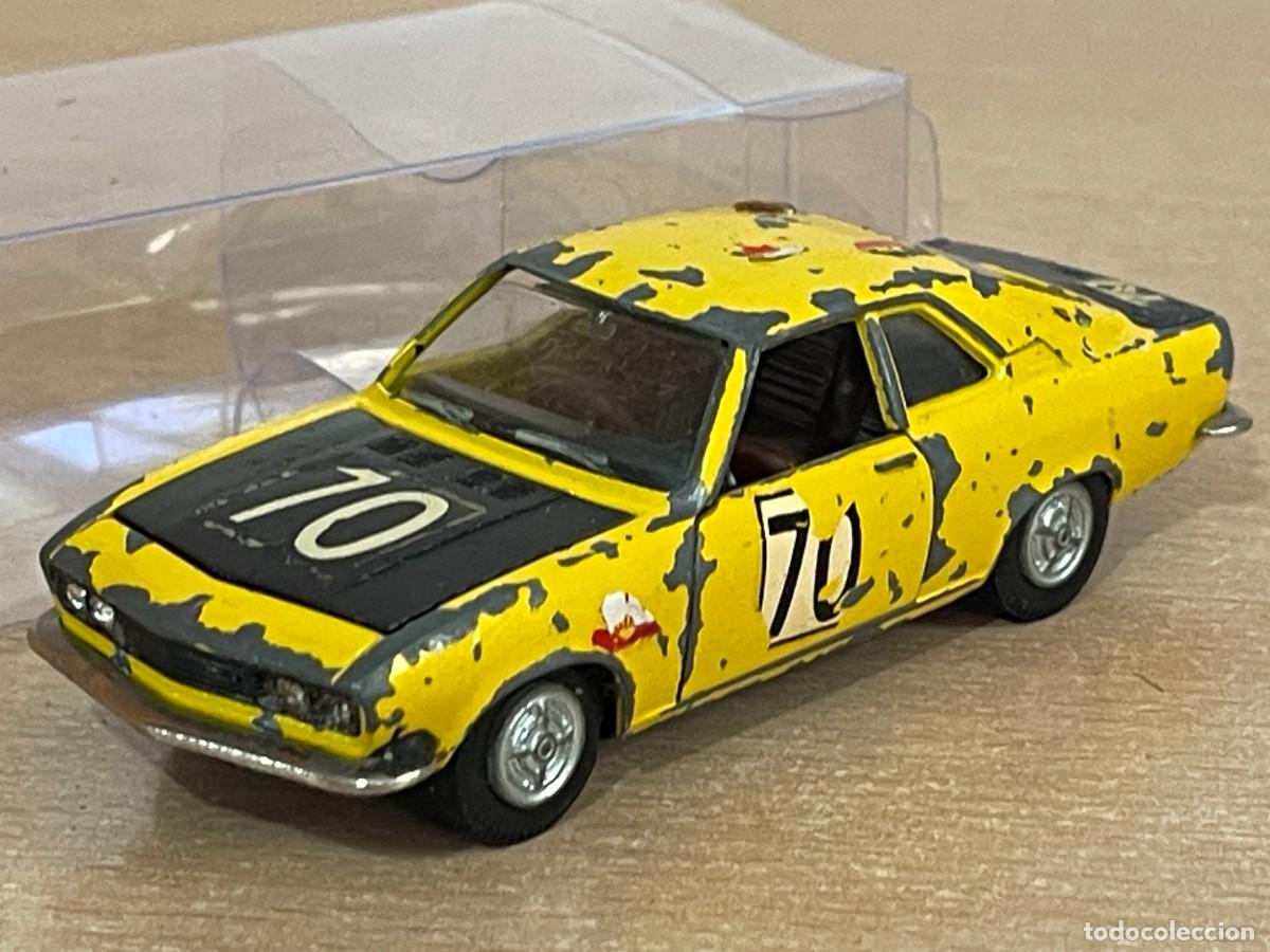 Auto in scala: 74 (B)- Auto Pilen antiguo coche OPEL MANTA Rallye Mod 345 1:43 Made in Spain die-cast metal a&ntilde;os 70
