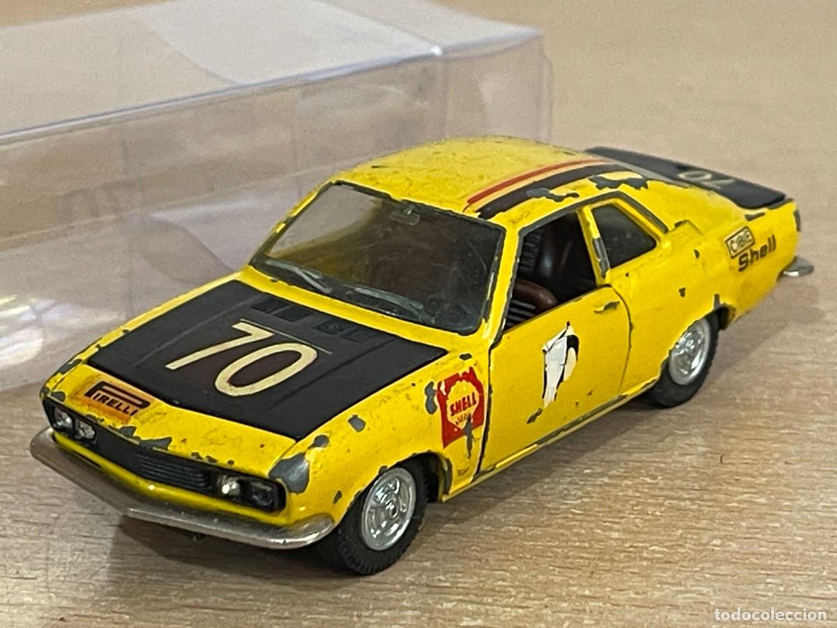 Auto in scala: 75 (C)- Auto Pilen antiguo coche OPEL MANTA Rallye Mod 345 1:43 Made in Spain die-cast metal a&ntilde;os 70