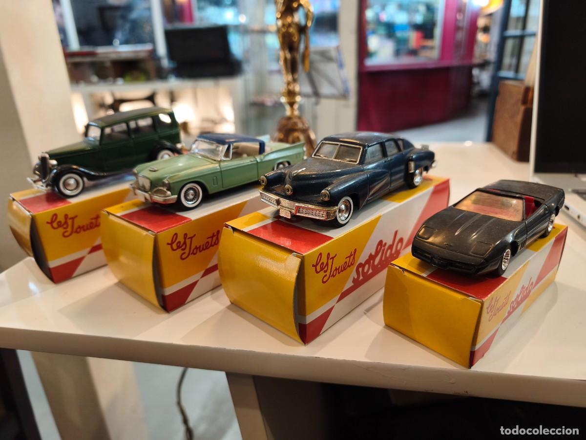 Modellautos: Lote de 4 coches americanos 1:43 de Solido. Les Jouets.Coches Inolvidables. Salvat. Con caja.
