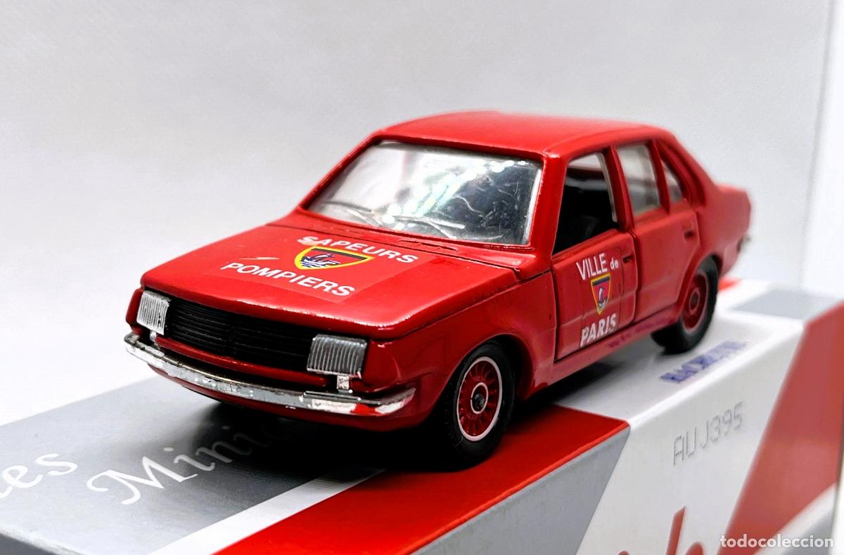 Model Cars: ANTIGUO SOLIDO 1/43 RENAULT 18 BOMBEROS PARIS, RARO, BUEN ESTADO C/CAJA - FLA
