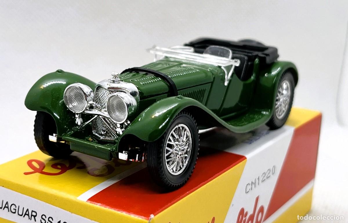 Voitures &agrave; l'&eacute;chelle: SOLIDO JAGUAR SS 100 CABRIO, ESC.1/43, BUENO Y C/CAJA - FLA