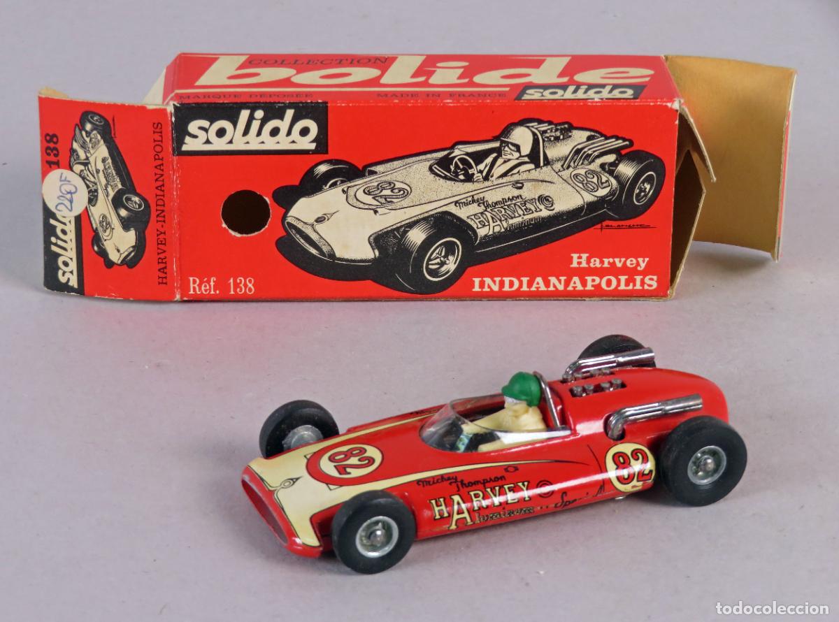 Coches a escala: Harvey Indian&aacute;polis S&oacute;lido Bolide 1/43 138 Made in France con caja a&ntilde;os 60