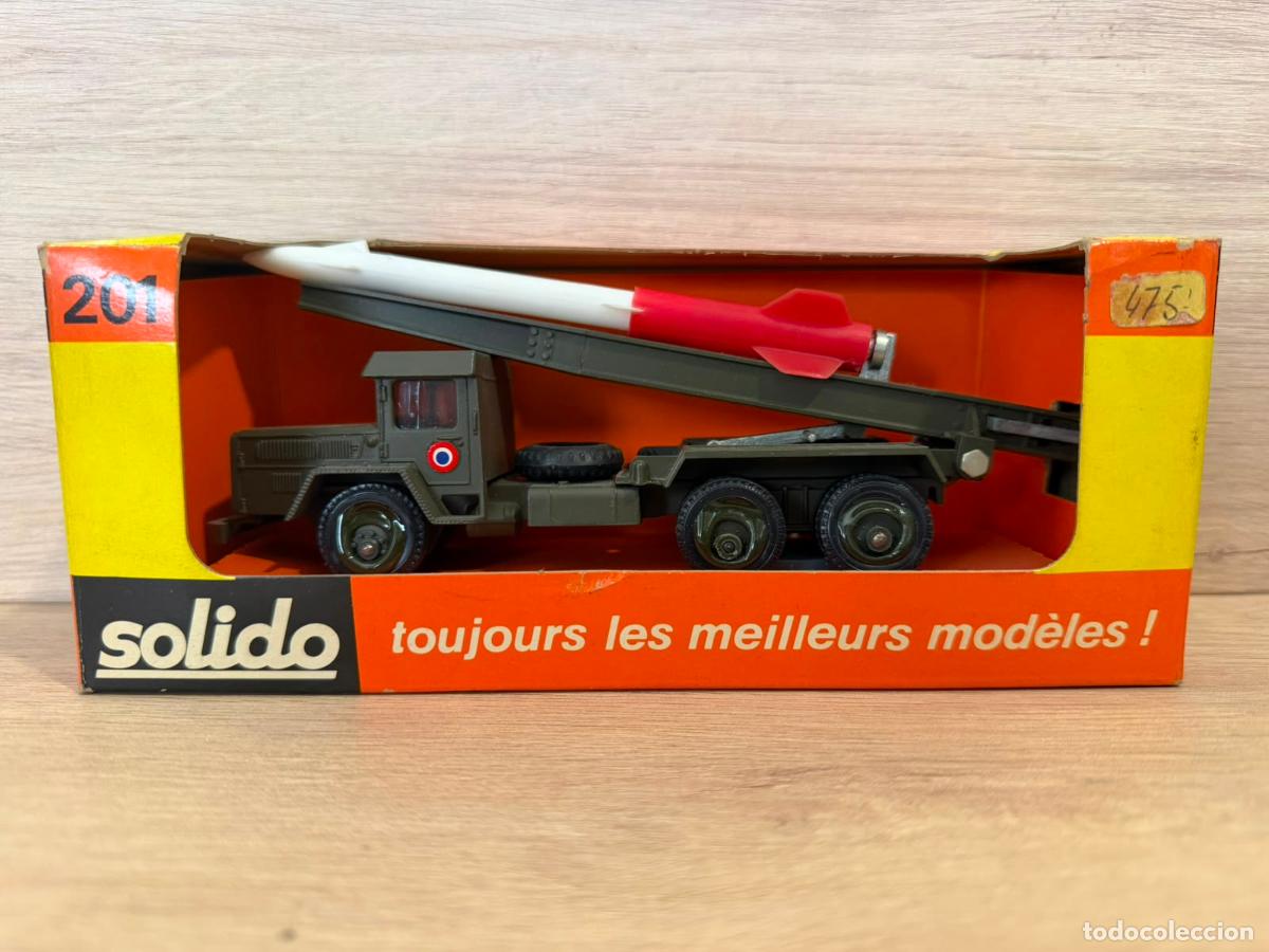 Coches a escala: SOLIDO CAMI&Oacute;N MILITAIRE UNIC 201 LANCE FUS&Eacute;E - con caja