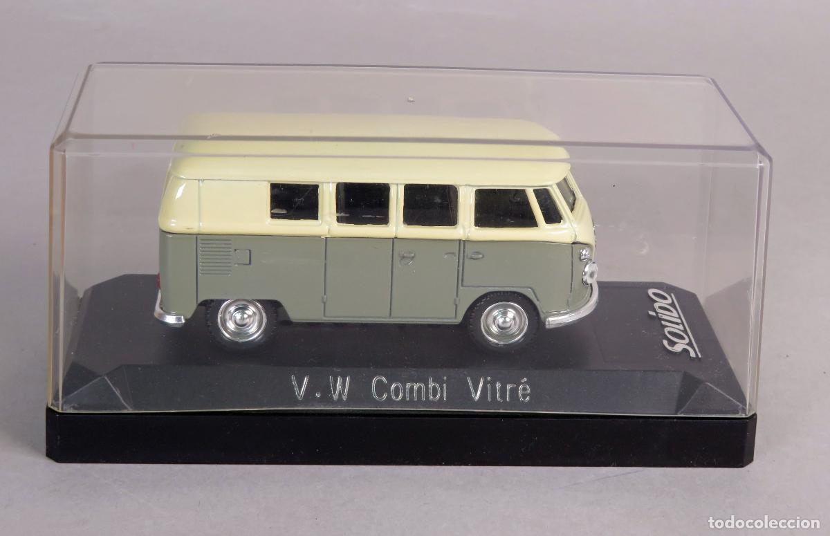 Coches a escala: VW Volkswagen Combi Vitr&eacute; S&oacute;lido 1/43 Salvat Made in France