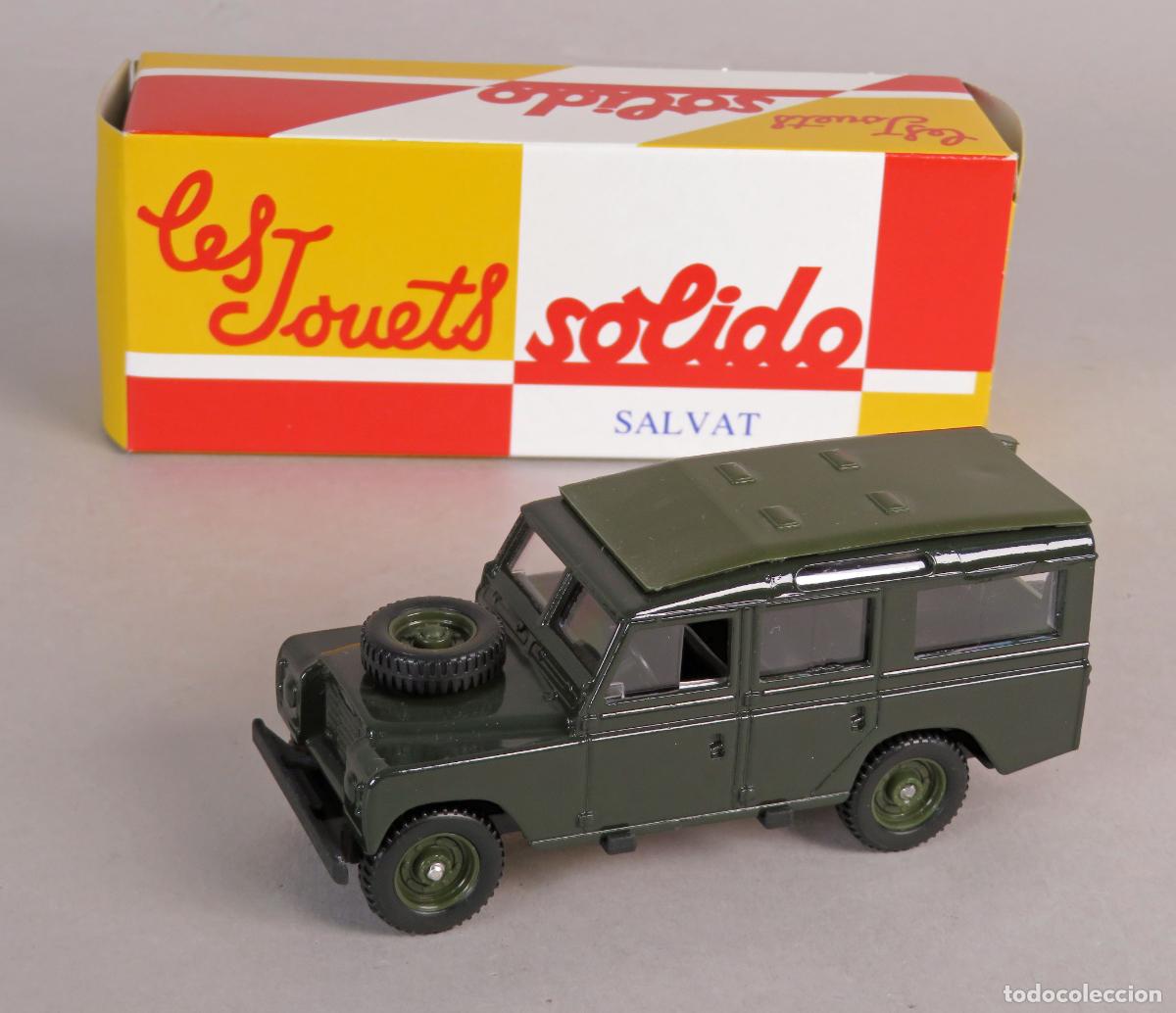 Coches a escala: Land Rover 109 militar S&oacute;lido 1/43 Salvat Coches Inolvidables Made in France