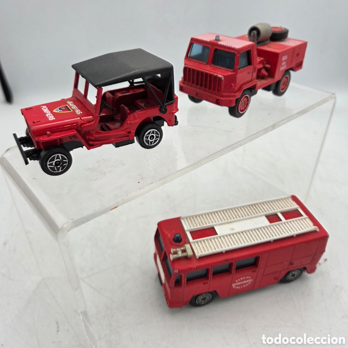 Modellautos: LOTE 3 COCHES DE BOMBEROS SOLIDO