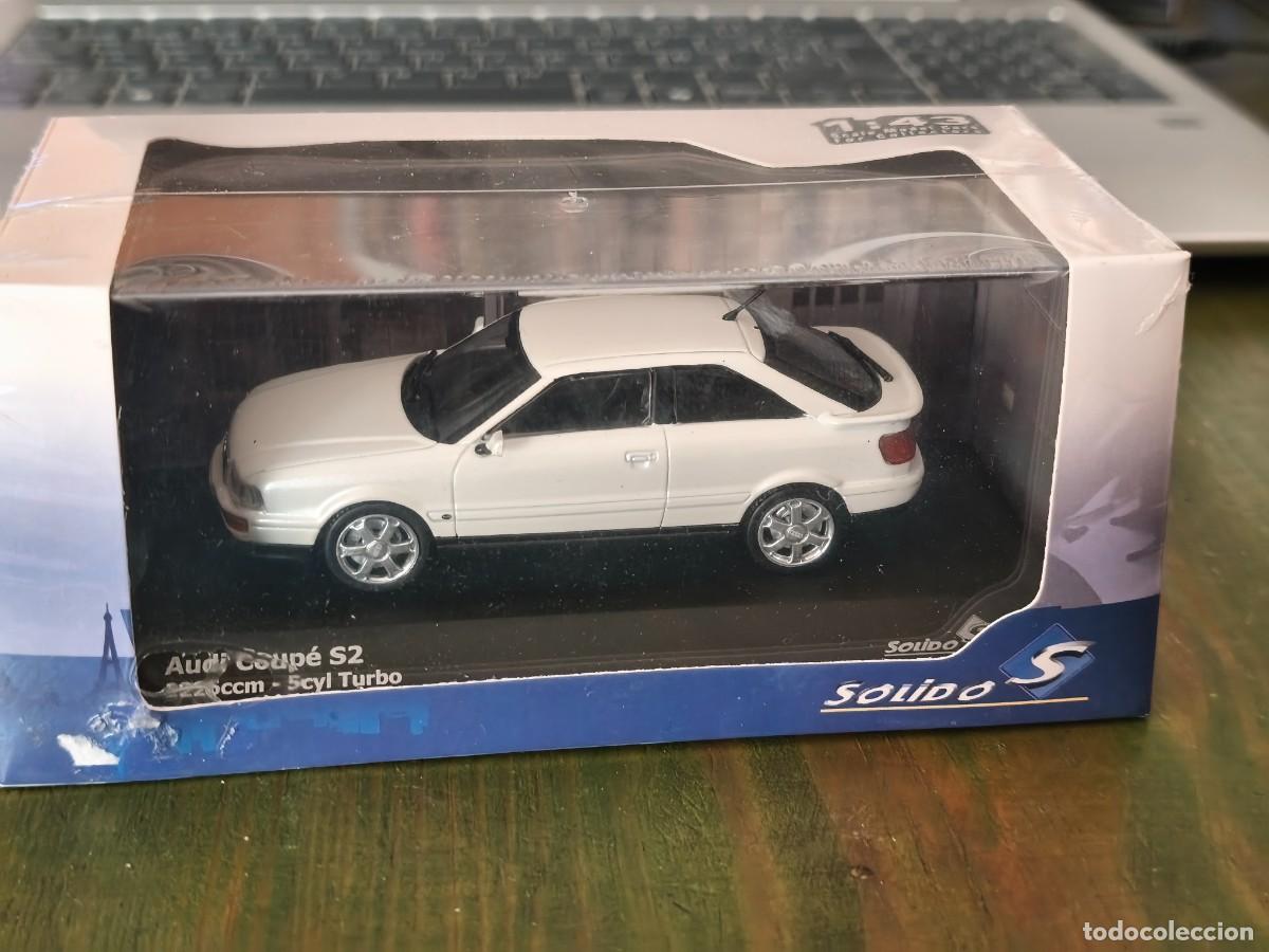 Coches a escala: Audi Coup&eacute; S2. Solido . Pearl White. Escala 1/43.