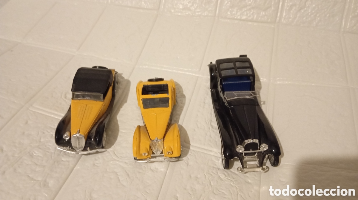 Coches a escala: Lote 3 coches Solido 1:43 &ndash; Bugatti y Delahaye &ndash; Made in France