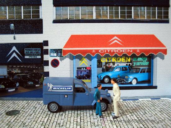 Coches a escala: DIORAMA CONCESIONARIO CITRO&Euml;N CLASICO 1/43. JRDIORAMAS.