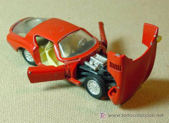 Model Cars: COCHE ALFA ROMEO, GIULIA 1600, COLOR ROJO, JOAL, CHASIS METALIZADO, 1970s